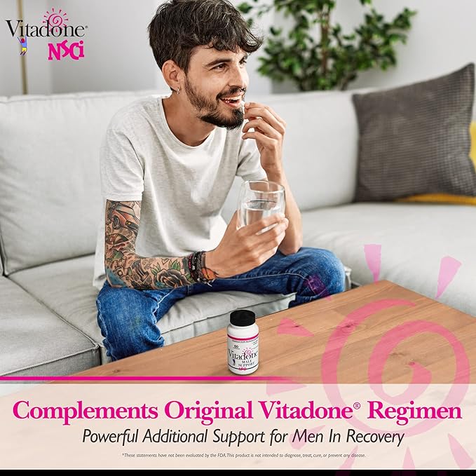 NSC Male Bedroom Support - Nutrients for Wellness in The Bedroom - Complements Original Balance Systems, Moods, Mens Energy & Vigor - Niacin, Zinc, Fenugreek, Maca Powder, Caffeine - 60 ct.