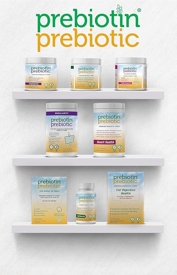 Prebiotin Prebiotic Regularity – 14.52 oz – 30 Servings – Supports Digestive Health & Bowel Regularity - Balances Gut Microbiome, Boosts Your Own Probiotics & Promotes Soft Stool