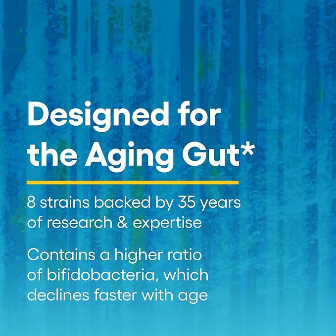 Natural Factors Ultimate Probiotic Senior's, Digestive & Immune Support for The Aging Gut, 8 Strains, 35 Billion CFU, 30 Capsules