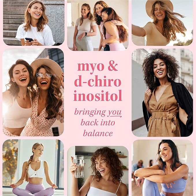 Myo-Inositol & D-Chiro Inositol for Hormone Balance for Women | Microbeadlets to Regulate Menstrual Cycle & Support Ovarian Health | 40:1 Ratio Myo & D Chiro | Non-GMO | 120 Ct (2 Month Supply)