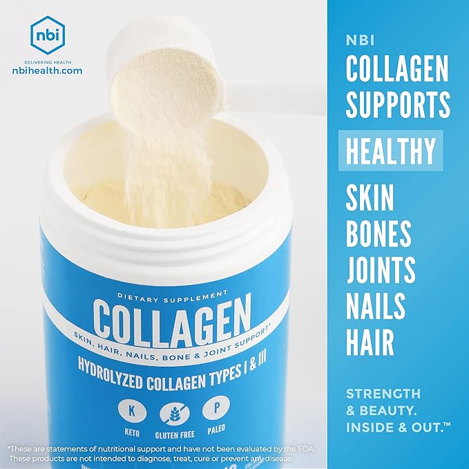Non-GMO, Grass Fed, Unflavored, Collagen Protein Powder, Paleo- and Keto Friendly, Type I and III Hydrolyzed Collagen, Amino Acids Supplement, Pasture Raised, Dairy Free, Soy Free, Gluten Free