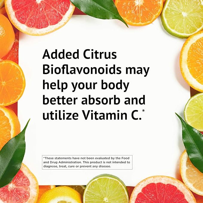 American Health Ester-C 1000 mg with Citrus Bioflavonoids Veg Tablets, 180 Count