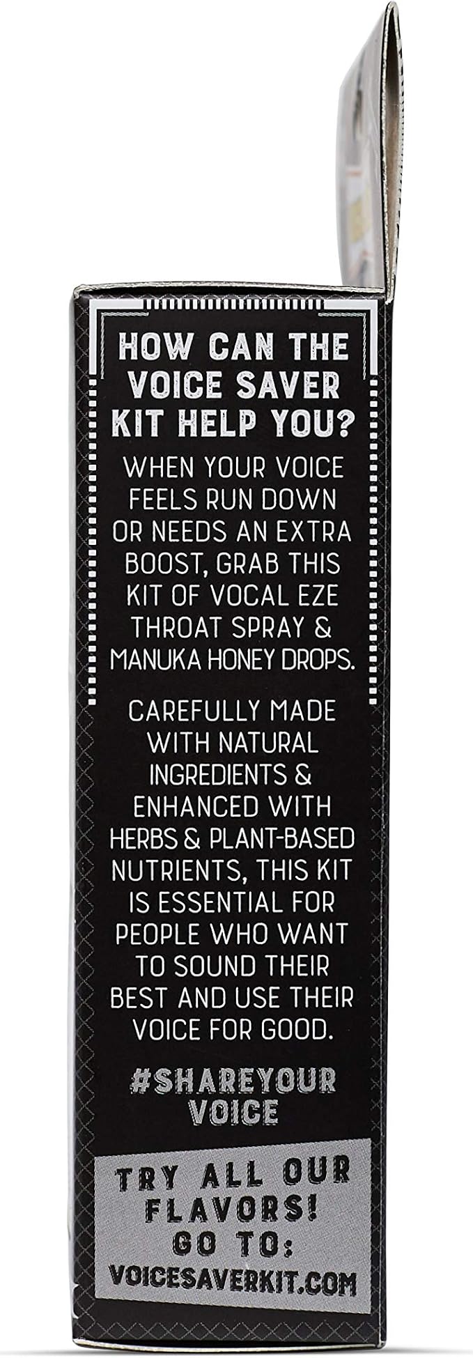 Vocal Eze Voice Saver Kit, Includes Vocal Herbal Throat Spray (1) and (12) Manuka Honey Drops | Relieve Sore, Hoarse, Fatigue, Dryness of Throat | Immune Support, Natural Ingredients (Aniseed)