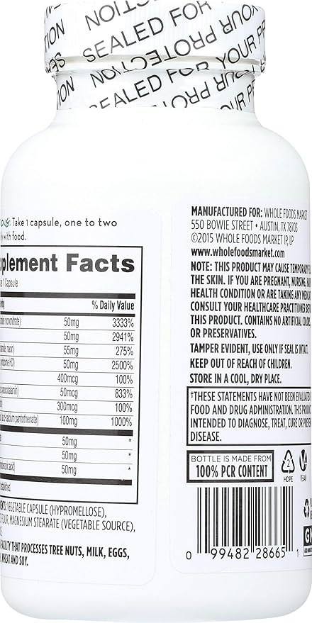 365 by Whole Foods Market, B – 50 Complex, 180 ct