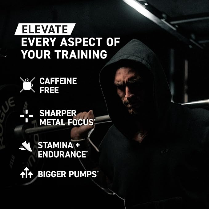 Kaged Pre Workout Powder Pre-Workout Elite Stim-Free for Men & Women, Power, Stamina, Focus, Pumps, L-Citrulline, Beta Alanine, Creatine, Caffeine-Free, Cherry Limeade, 20 Servings