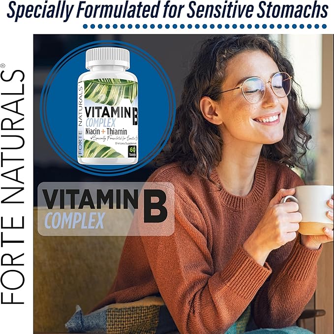 Supplements Biotin Vitamin B Complex Vitamin B12 Energy & Mood Support with Folic Acid Prenatal Postnatal B1 thiamin Supplement B2 niacin B5 B6 Supplements