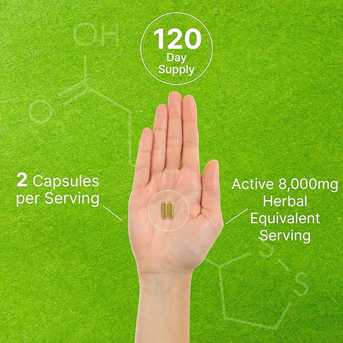 Organic 10-in-1 Mushroom Supplement 8,000mg Per Serving, 240 Capsules – Lions Mane, Turkey Tail, Reishi, Cordyceps & More Mushroom Complex – Immune, Energy & Nootropic Brain Support – Non-GMO