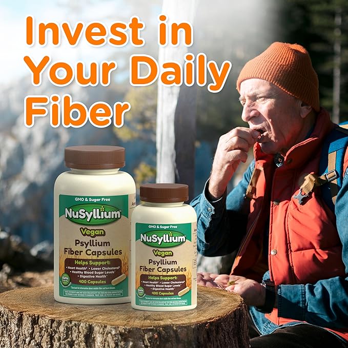 Psyllium Husk Powder, USDA Organic, 30.5 Oz, Dietary Fiber Supplement with Brown Sugar, Helps Digestive Health* Natural Orange, 72 Servings
