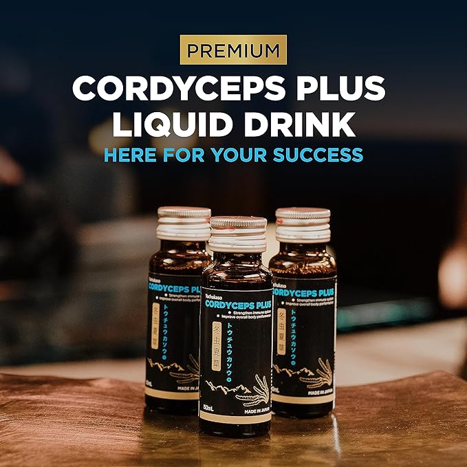 FINE JAPAN Cordyceps Plus: Premium Cordyceps Mushroom Extract and Macadamia Blend - Smart Drops Adaptogenic Mushrooms, Organic Mushroom Supplement for Energy & Immunity, Liquid Cordyceps (Pack of 10)