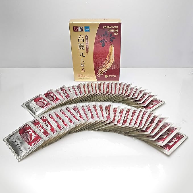 LENITH Korean Panax Ginseng Roots Extract Granules Tea 50T 150g (3g X 50 bags)