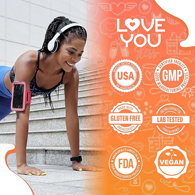 Love You Joint Support Supplement | Glucosamine, Chondroitin, MSM & Turmeric | Supports Mobility & Flexibility | 90 Tablets | 45-Day Supply | Made in USA