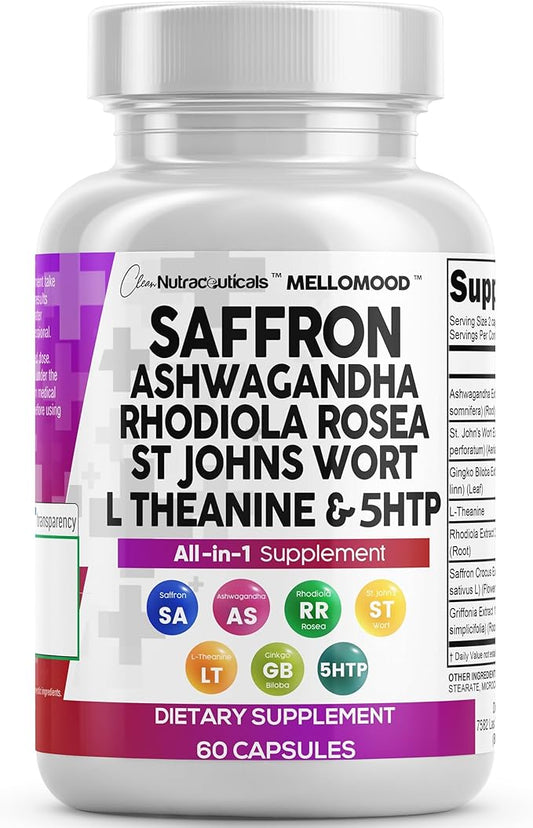 Elevate Your Mood Naturally: Discover Clean Nutraceuticals Saffron Supplements with Ashwagandha & More