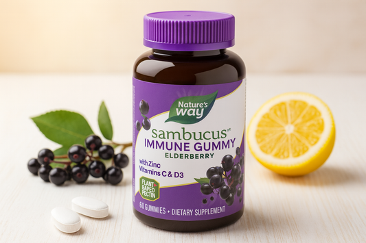 Boost Your Immune System Naturally with Nature’s Way Sambucus Elderberry Gummies