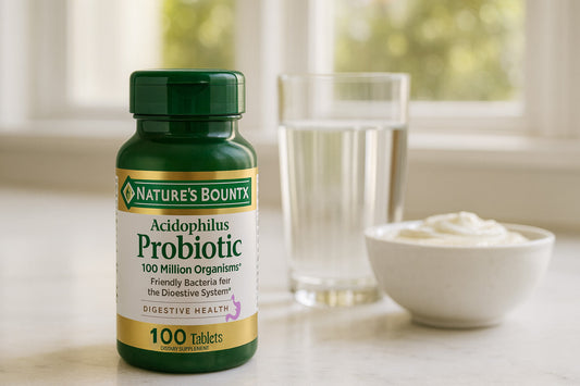 Support Your Digestive Health with Nature’s Bounty Acidophilus Probiotic – Daily Gut Balance in Every Tablet