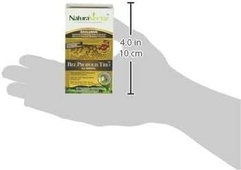 NaturaNectar - Bee Propolis Trio Capsules, NSF Certified Premium Brazilian Propolis - Gluten-Free Supplements with More Diverse Flavonoids & PWE - Naturally Sourced Through Ethical Beekeeping (60pcs.)
