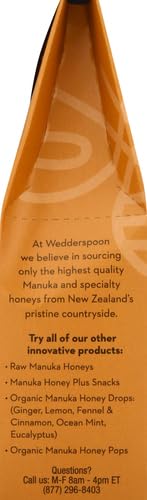 Wedderspoon Organic Manuka Honey Drops, Honey & Echinacea, 20 Count (Pack of 2) | Genuine New Zealand Honey | Perfect Remedy for Dry Throats
