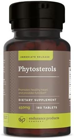 Phytosterols, Immediate Release, Plant Sterols Supplement for Lowering Cholesterol, Beta Sitosterol Supplement, 450mg, 180 Tablets