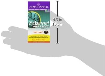 New Chapter Zyflamend™ Mini Softgels, Multi-Herbal Pain Reliever+ Joint Supplement, 10-in-1 Superfood Blend with Ginger & Turmeric for Healthy Inflammation Response, Mini Soft Gels, 180 Count