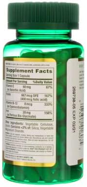 Nature's Bounty Gentle Iron 28 mg - 90 Capsules, Pack of 5
