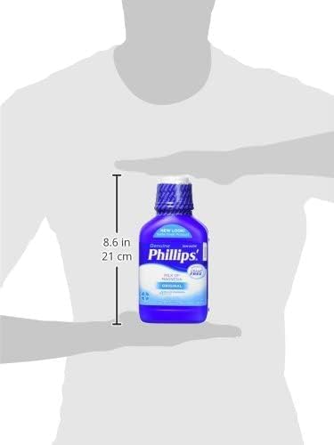 Phillips' Milk of Magnesia Liquid Laxative, 26 oz (Pack of 2) Cramp Free & Gentle Overnight Relief Of Occasional Constipation, #1 Milk of Magnesia Brand
