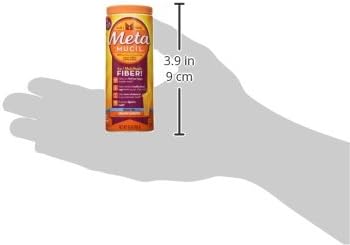 Metamucil Fiber, 4-in-1 Orange SugarFree Powder 72 (Pack of 2)