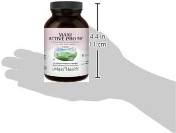 Maxi Health Probiotic Plus Ultimate Prebiotic Advanced Live Probiotics Formula - 50 Billion Live Active Probiotic - 15 Strains - Ultra Protection - Active Pro-50-60 Count
