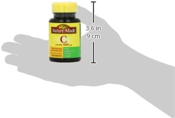 Nature Made Vitamin C 1000 mg Time Release Tablets with Rose Hips, 60 Count to Help Support the Immune System