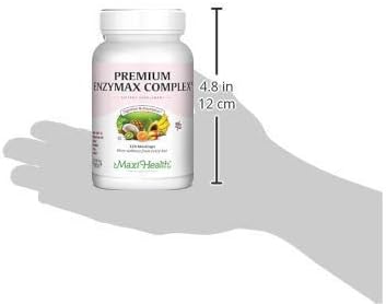 Maxi Health Premium Enzymax Complex Digestive Enzymes Aids Dairy & Fats, 120 Count (PEX1)