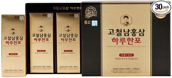 Korean Red Ginseng Extract One Day one Stick 10ml x 30 Pouch Healthy Beverage Drink Portable Convenient 고철남홍삼 홍삼 하루한포 스틱