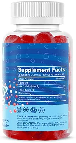 Dippin' Dots - Melatonin Sleep Support Gummies (120 Count) Strawberry Sunset Creme Flavor Chews | 2.5mg Per Gummy Sleep Supplement for Children and Adults | Supplement for faster Faster & Longer Sleep