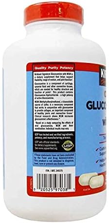 KIRKLAND Signature Glucosamine with MSM, 375 Tablets