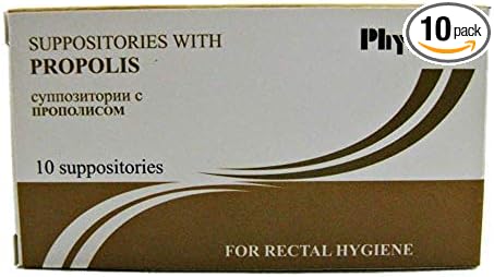 Sewingoodies Suppositories with Propolis 10 pcs - for Rectal Hygiene