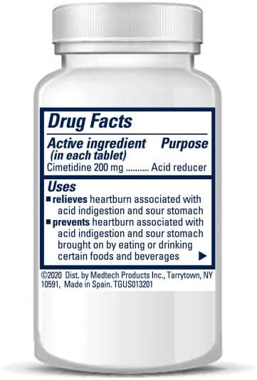 Tagamet HB 200 mg Cimetidine Acid Reducer and Heartburn Relief, 70 Count