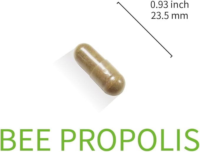 Lovita Propolis Capsule | High Potency | 5:1 Concentration | Natural Propolis Extract | 30 Vegetarian Capsules (1 Months Supply)