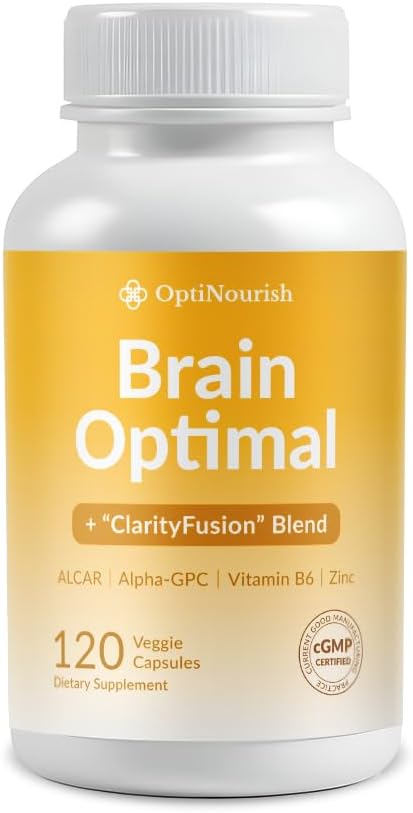 Brain Supplement for Memory and Focus, Nootropic for Brain Health, Support Cognitive,Concentration, Energy and Mind Clarity,Doctor-Formulated, Made in USA in cGMP facility, 120 Veggie Caps
