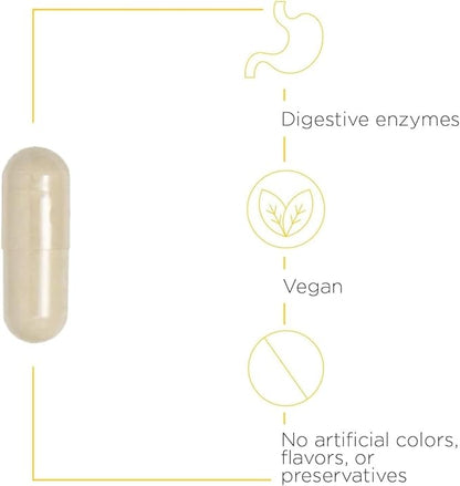 Integrative Therapeutics - Similase - Physician Developed Digestive Enzymes for Women and Men - Vegan - 180 Vegetable Capsules