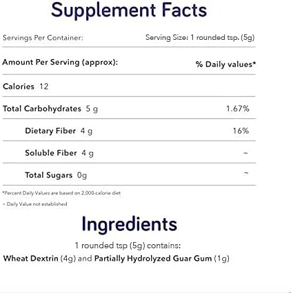 MyFy Natural Prebiotic Fiber Supplement Powder - Clear, Soluble, Daily Digestive Support for Gut Health & Regularity - Non-GMO, Taste-Free, Sugar-Free, Gluten-Free - 10.6oz (60 Servings)