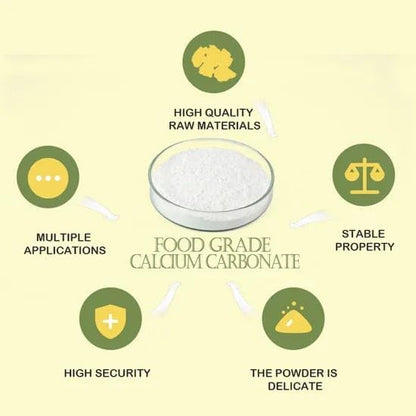 Pure Original Ingredients Calcium Carbonate (1.1lb) 500gm - Calcium Supplement, Calcium 500mg - Calcium Carbonate Food Grade, Dietary Supplement, Food Preservative, Acid Neutralizer
