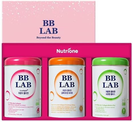 BB LAB Gift Set for Mom, Mother's Day Gift, Low Molecular Korean Collagen Powder Stick Supplement, Korean Marine Collagen, Fish Collagen Peptides, Vitamin C, Glycine, Fast Absorption