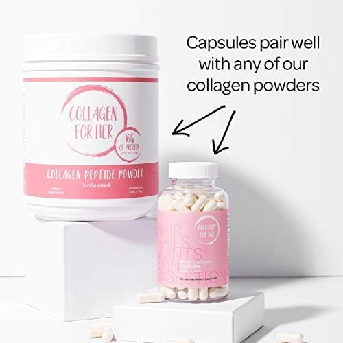 Multi Collagen Capsules for Women (Types I, II, III, V, X,) Hydrolyzed Collagen Peptides, Vitamin Supplement for Hair, Skin, Nails, and Joint Support (90 ct.)