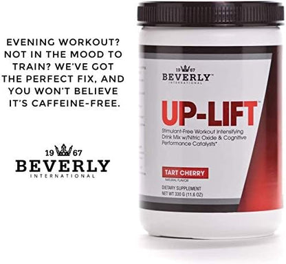 Beverly International Up-Lift Stimulant Free 330 grams. Workout Energy Drink Mix w/Nitric Oxide & Cognitive Performance Catalysts. UP Your Gaming. Beta Alanine, L-Citrulline, L-Tyrosine.