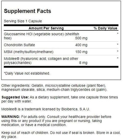 Swanson Glucosamine Chondroitin & Msm with Hyal-Joint 90 Capsules