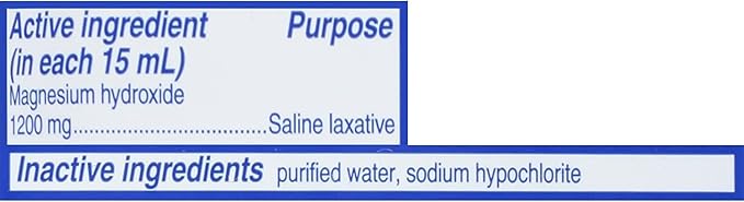 Phillips' Milk of Magnesia Liquid Laxative, 26 oz (Pack of 2) Cramp Free & Gentle Overnight Relief Of Occasional Constipation, #1 Milk of Magnesia Brand