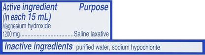Phillips' Milk of Magnesia Liquid Laxative, 26 oz (Pack of 2) Cramp Free & Gentle Overnight Relief Of Occasional Constipation, #1 Milk of Magnesia Brand