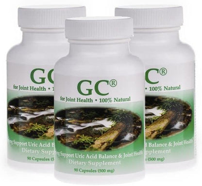 GC® GoutCare (3 Pack): Uric Acid Control | Uric Acid Prevention | Joint Health Supplement | Joint Relief | with Turmeric, Celery Seed Extract, Milk Thistle and More | 90 Capsules per Bottle | Non-GMO