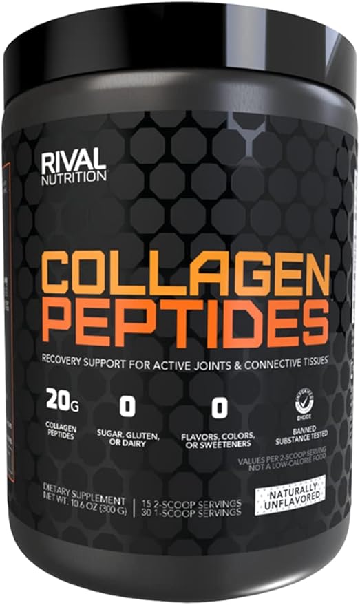 Rival Nutrition Collagen Peptides- Unflavored, 10.6 oz.