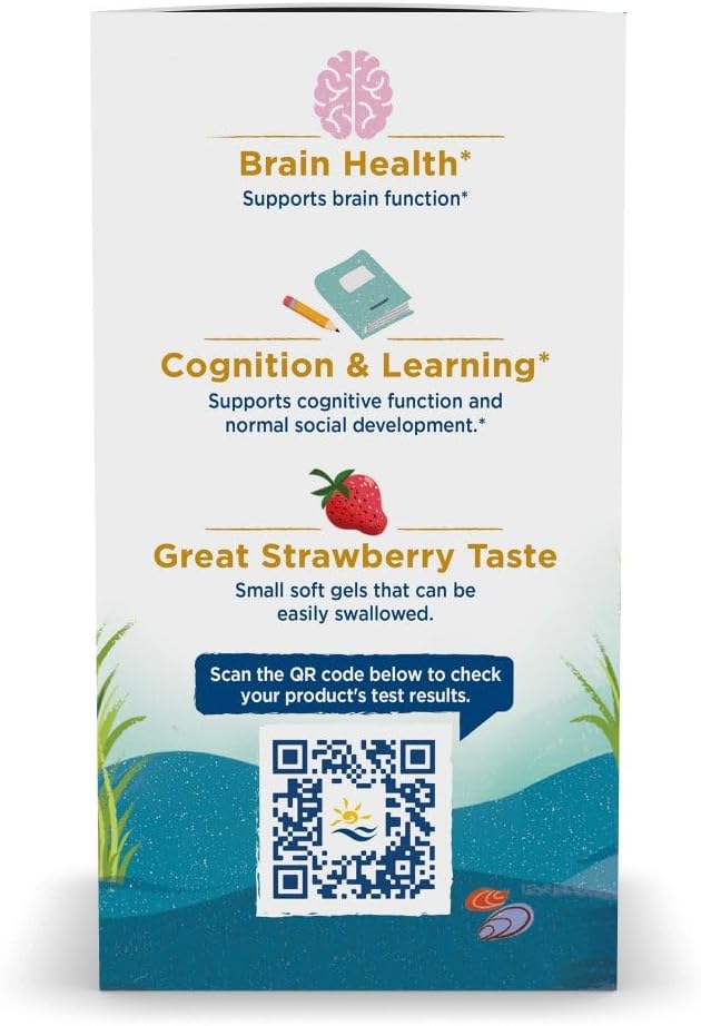 Nordic Naturals Ultimate Omega 2X Teen, Strawberry - 60 Mini Soft Gels - 1120 mg Total Omega-3s with EPA & DHA - Brain Health, Positive Mood, Social Development, Learning - Non-GMO - 30 Servings