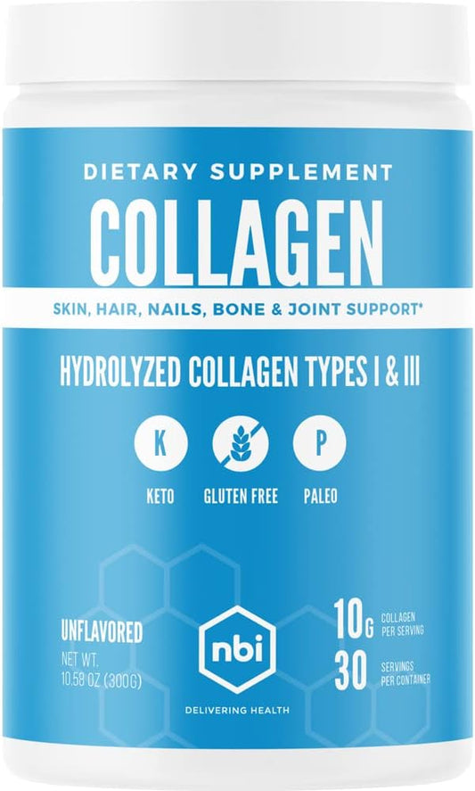 Non-GMO, Grass Fed, Unflavored, Collagen Protein Powder, Paleo- and Keto Friendly, Type I and III Hydrolyzed Collagen, Amino Acids Supplement, Pasture Raised, Dairy Free, Soy Free, Gluten Free