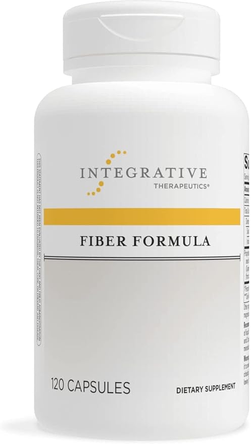 Integrative Therapeutics Fiber Formula - Support Colon Health* - Digestive Health Support with True Dispersion Technology - Contains Psyllium Seed Husk, Pectin, Oat Bran, and Guar Gum - 120 Capsules