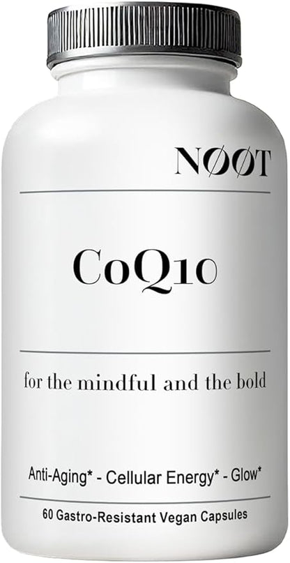 Organic CoQ10 200mg Capsules - Coenzyme Q10 - Ubiquinone - Vegan Supplements for Heart Health & Longevity - Nootropic for Cognitive Health - 60 Capsules / 2 Month Supply